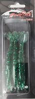Redfish Nation 4" Soft Body Shrimp Soft Plastic Lure - Green Glitter