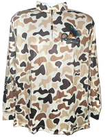 Redfish Nation Performance Redfish Shirt Original Camo Brown