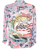 Redfish Nation Performance Redfish Shirt Original Camo Pink