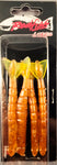 Redfish Nation 4" Shrimp Tail Soft Plastic Lure - Tail Bronze-Yellow
