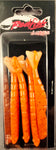 Redfish Nation 4" Shrimp Tail Soft Plastic Lure - Tail Orange Cream