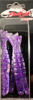 Redfish Nation 4" Shrimp Tail Soft Plastic Lure - Tail Purple
