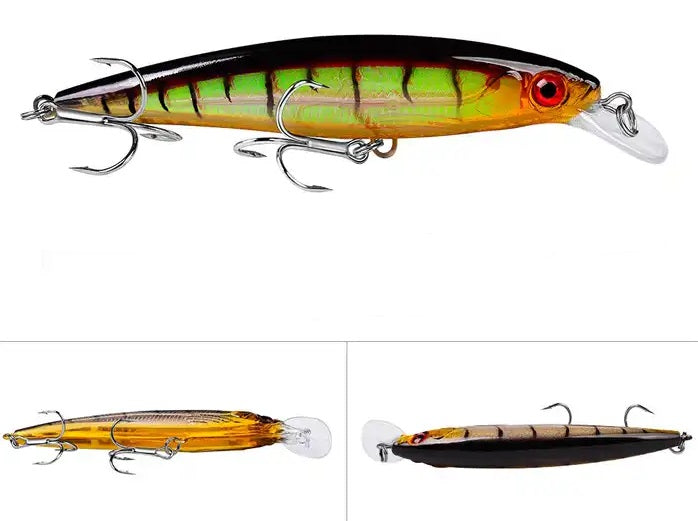 4 1/2" Twitch top water Lure for Fresh/Saltwater Tiger Black