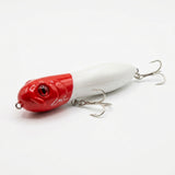4\" Double Knocker Red/White Top Water Lure - Studio Hero Shot