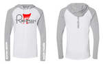 Long Sleeve Jersey Hooded Raglan Grey T-Shirt