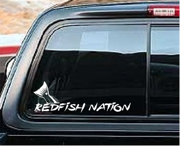Redfish Nation Redfish Logo Decal - Tail RF2018