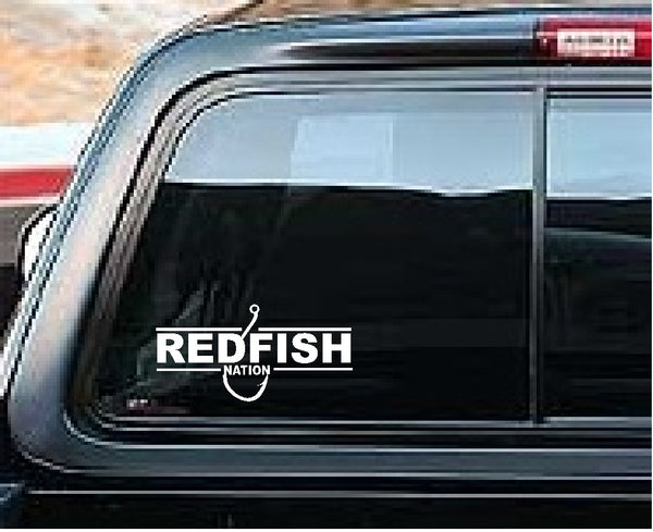 Redfish Nation Redfish Logo Decal - Block Redfish RF2019