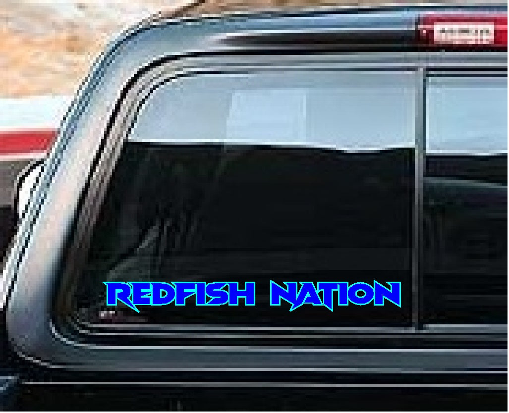 Redfish Nation Logo Decal - Metal Logo