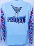 Redfish Nation Performance shirt - Seafoam Blue