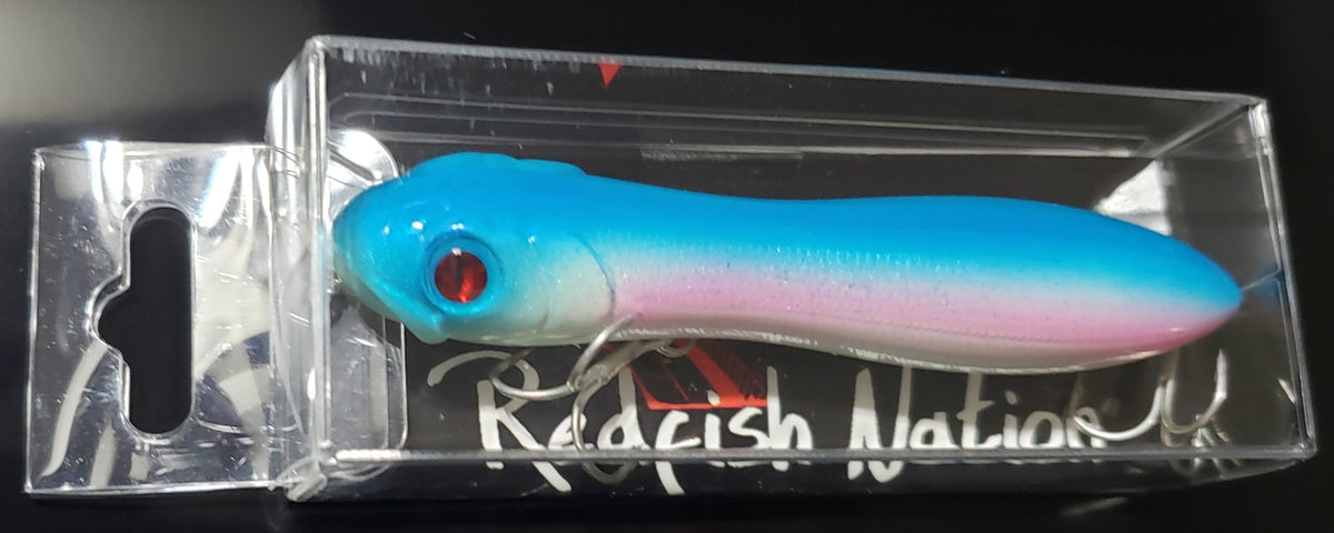 4" Double Knocker Blue/PinkTop water lure
