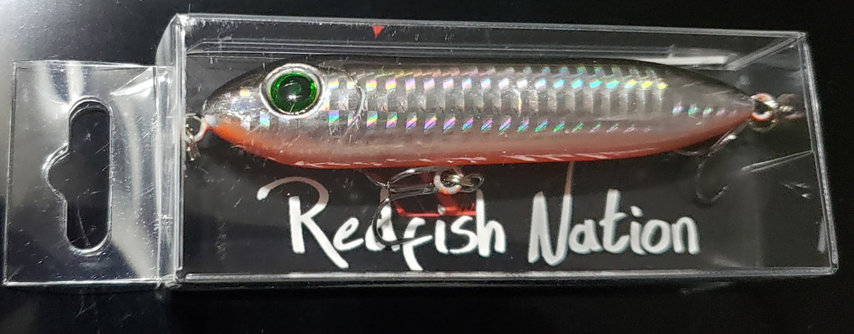 4" Silver/Orange Holigraphics RFN Submarine top water lure