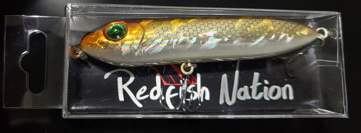 4" Gold Minnow RFN Submarine top water lure