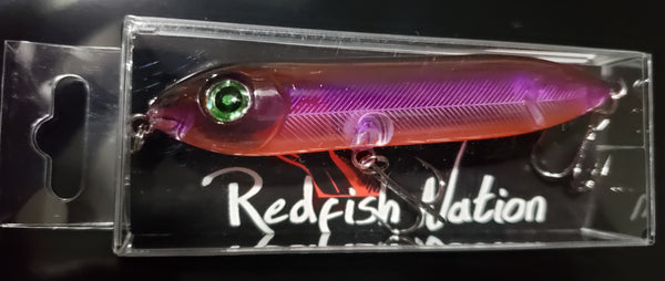 4" Translucent purple RFN Submarine top water lure