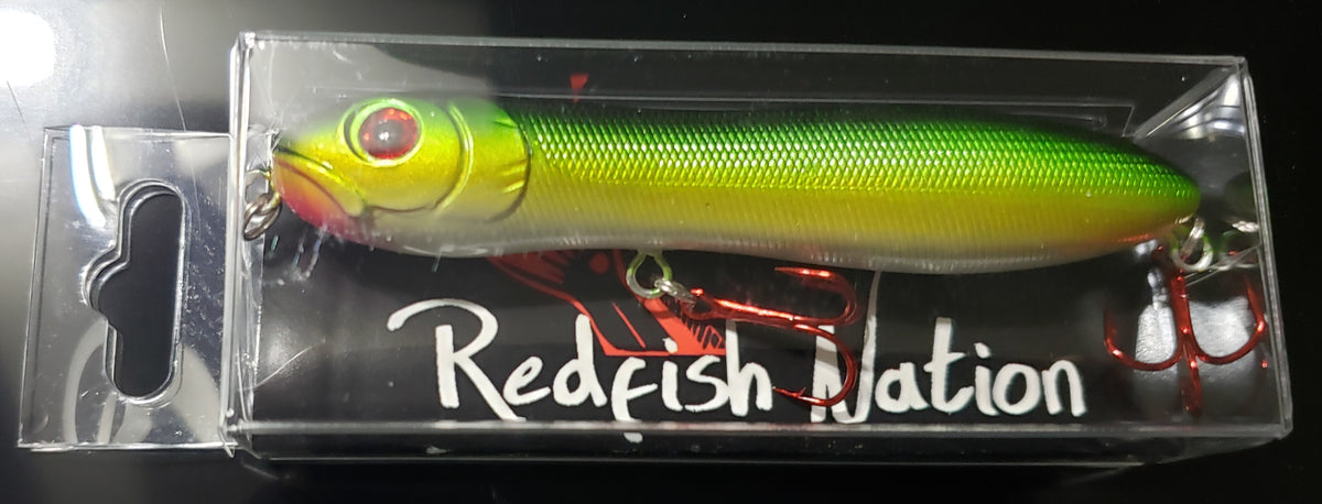 4" Green Glow Knocker top water lure