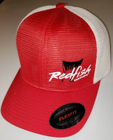 Redfish Nation Logo Cap - Flexfit Red/White