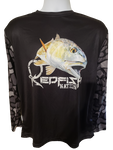 Redfish Nation Performance Long Sleeve Shirt - Black Feed the BEAST!!!