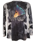 Redfish Nation Performance Long Sleeve Shirt - Black New/Old Camo Back Tail