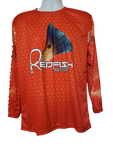 Redfish Nation Performance Long Sleeve Shirt - Red Octagon Design