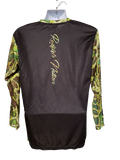 Redfish Nation Performance Long Sleeve Shirt - Black / Green Camo V21