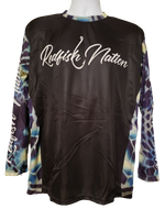 Redfish Nation Performance Long Sleeve Shirt - Black / Blue Camo V21