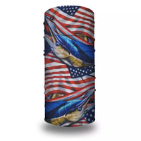 Redfish Nation Face Cover  / Neck Saver - US Flag - Tuna