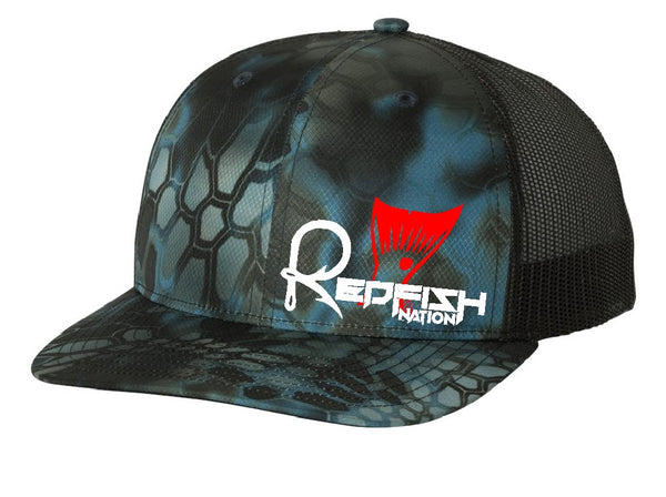 Redfish Nation Logo Cap - Kryptek Blue/Black