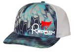 Redfish Nation Logo Cap - Kryptek Light Blue/White
