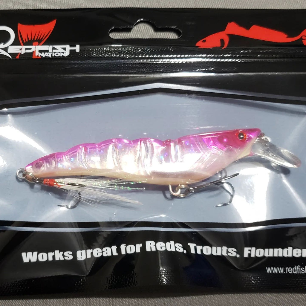 Redfish Nation Shrimp Crankbait Lure - Daylight Pink
