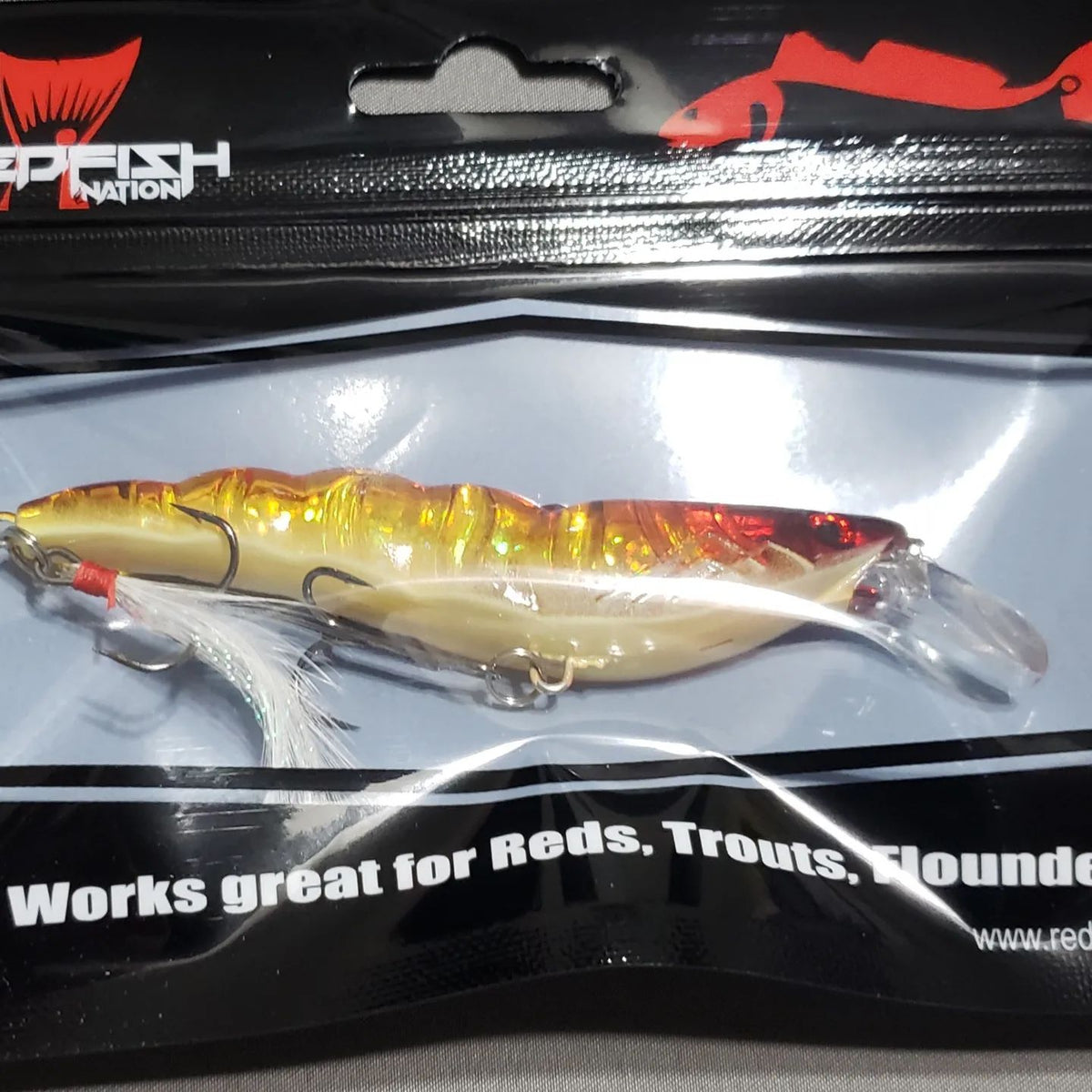 Redfish Nation Shrimp Crankbait Lure - Sunshine Orange