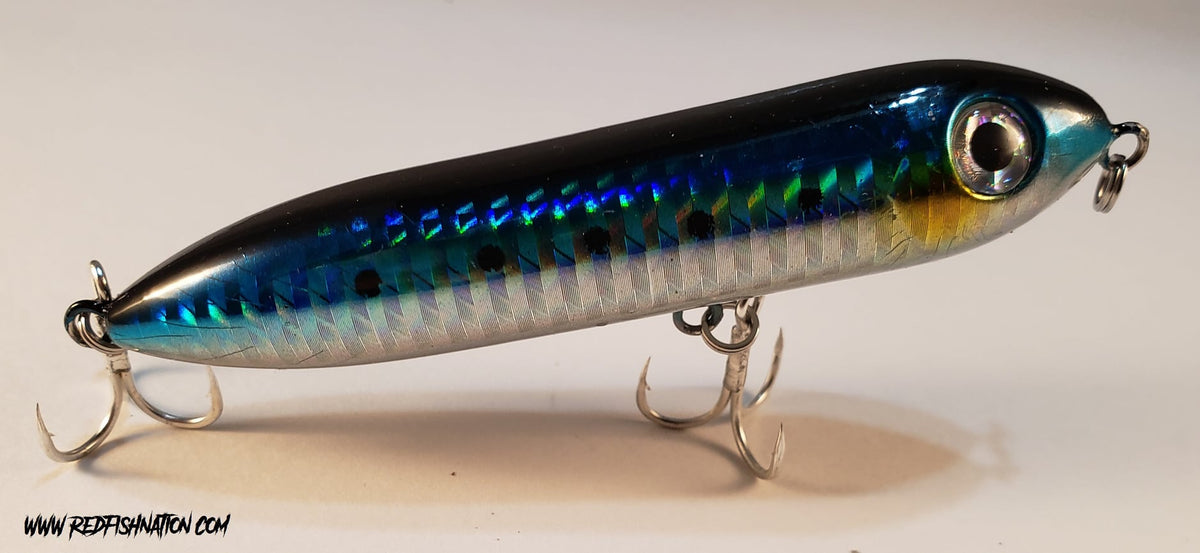 4" Black / Blue RFN Submarine top water lure
