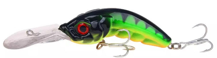 Redfish Nation Waterbugs Crankbait Lure - Black Tiger