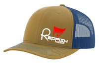 Redfish Nation Logo Trucker Cap - Brown/Blue