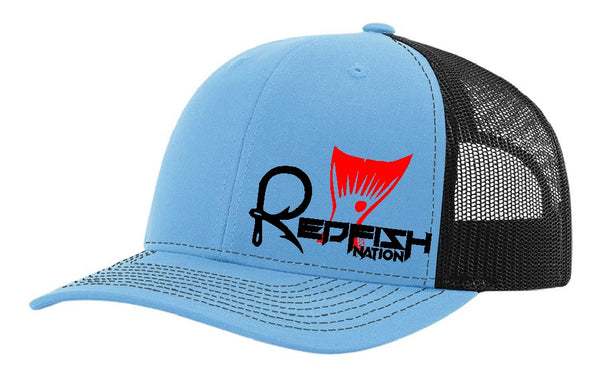 Redfish Nation Logo Cap - Columbia Blue/Black