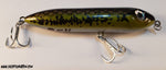 4" Black / Green tiger RFN Submarine top water lure