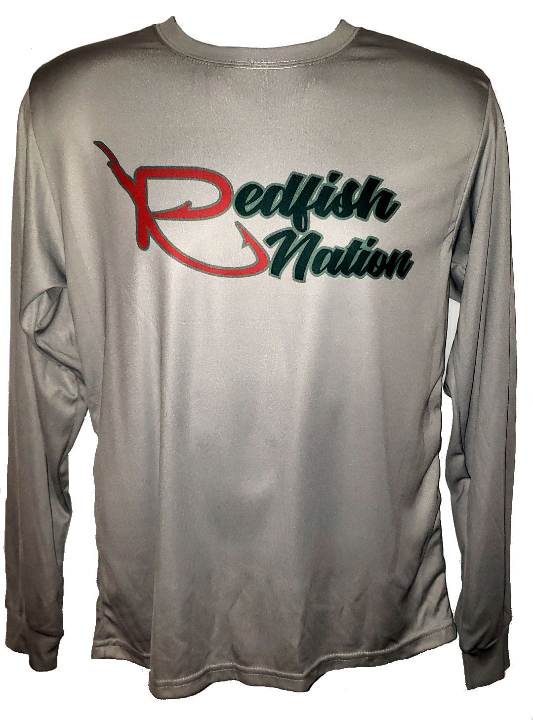 Performance Grey Redfish Nation Logo shirts
