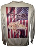 Performance Grey Redfish Nation Logo shirts