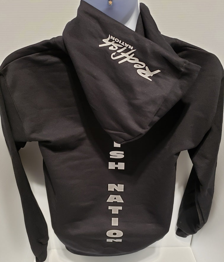 Redfish Nation Winter Heavy Cotton Hoodies - Black