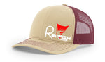 Redfish Nation Logo Cap - Khaki/Maroon