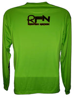 Performance Fluorescent Green Redfish Nation Logo Kayak Shirt