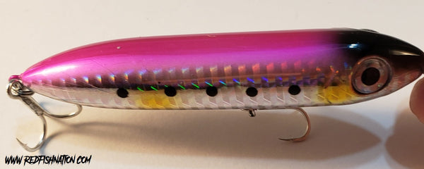 4" Pink / Silver RFN Submarine top water lure