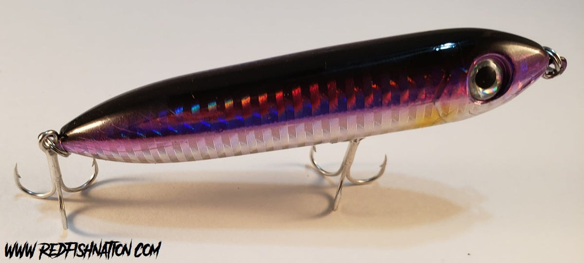 4" Purple / Black RFN Submarine top water lure
