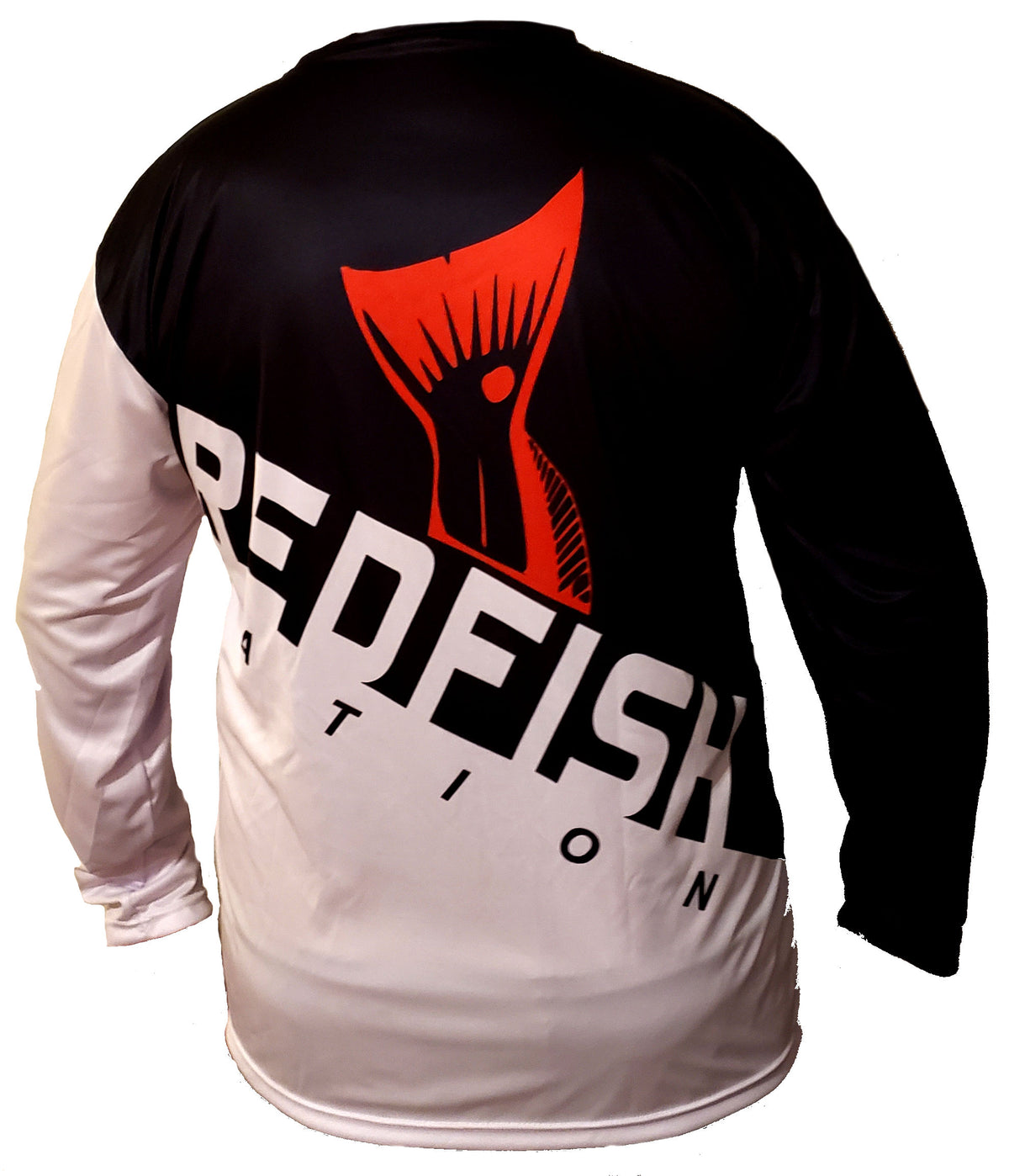 Redfish Nation Performance Black and White Design