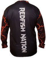 Redfish Nation Dryfit Shirt - Black - Fire Arms