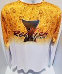 Redfish Nation Performance Long Sleeve Shirt - Orange/White - 2022NOV