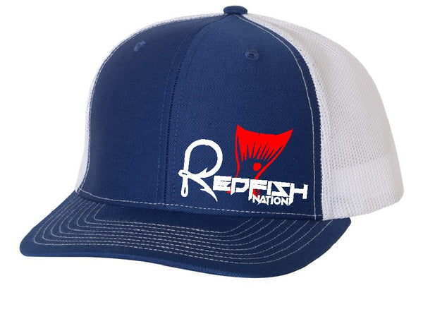 Redfish Nation Logo Cap - Royal Blue/White